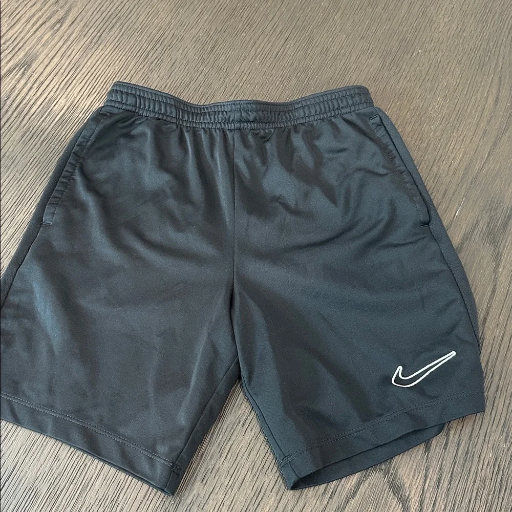 Nike Kids White and Black Athletic Shorts